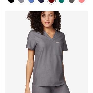Figs Medium Black Catarina One Pocket Scrub Top